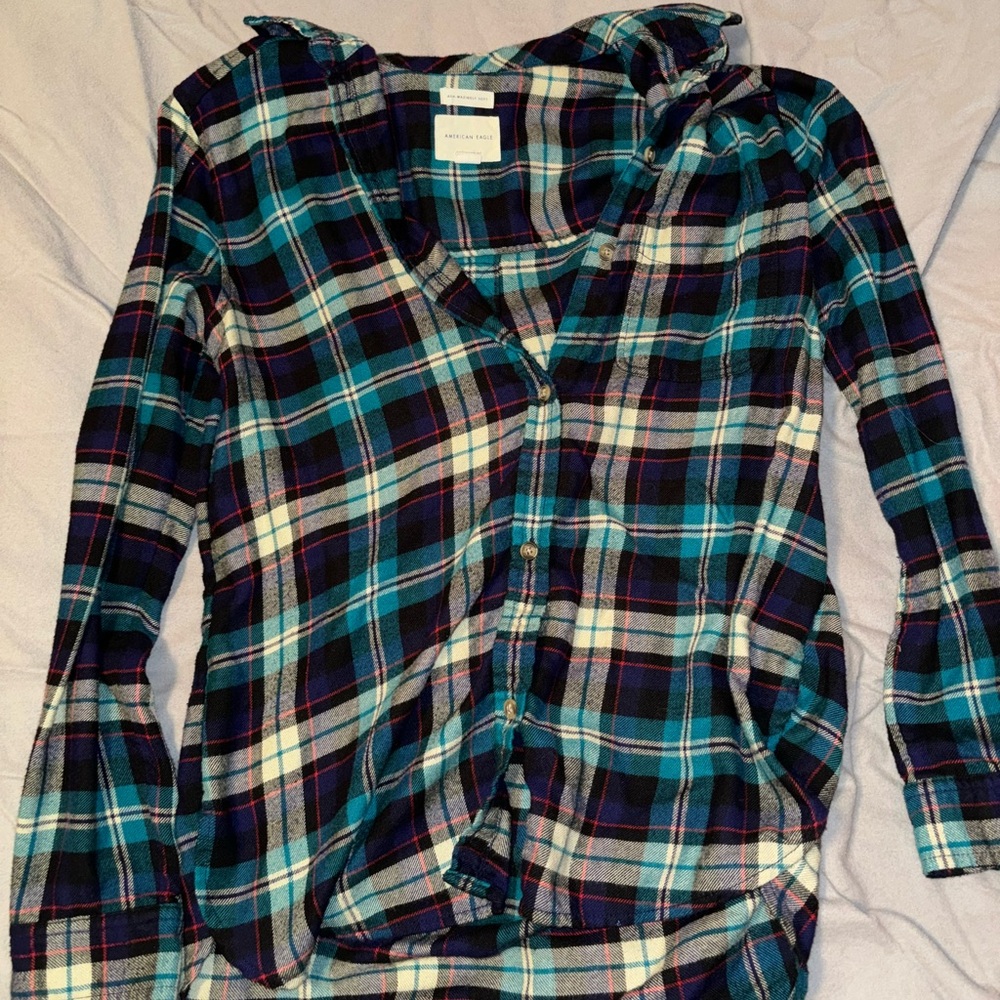 size small american eagle flannel